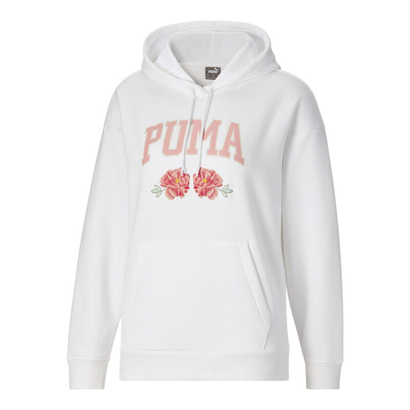 Puma Women's Floral Hoodie Fleece Athletic Apparel image number 0