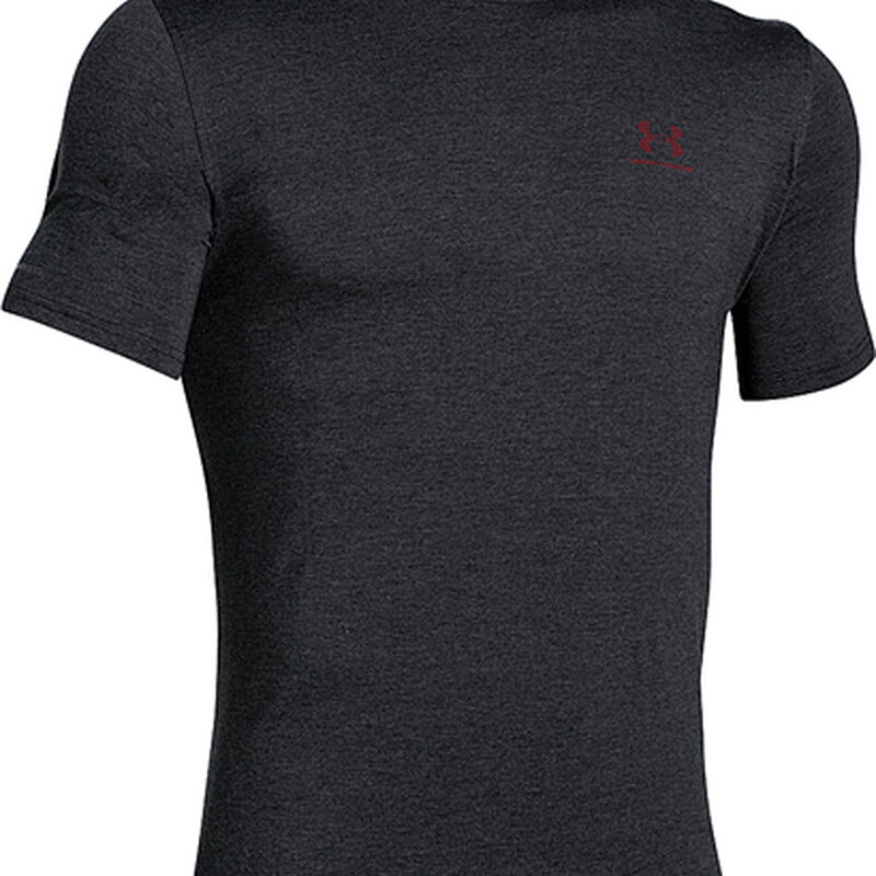 Under Armour Men's Short Sleeve Charged Cotton Sportstyle Left Chest Logo Tee image number 2