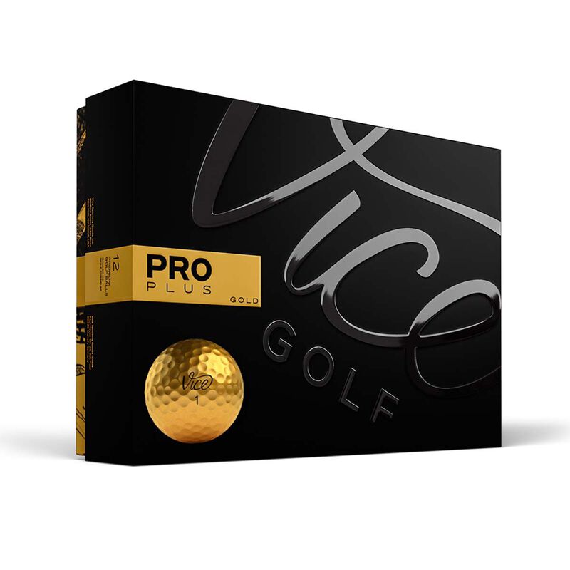 Vice Golf ProPlus Gold Vice 12 Pack Golf Balls image number 0