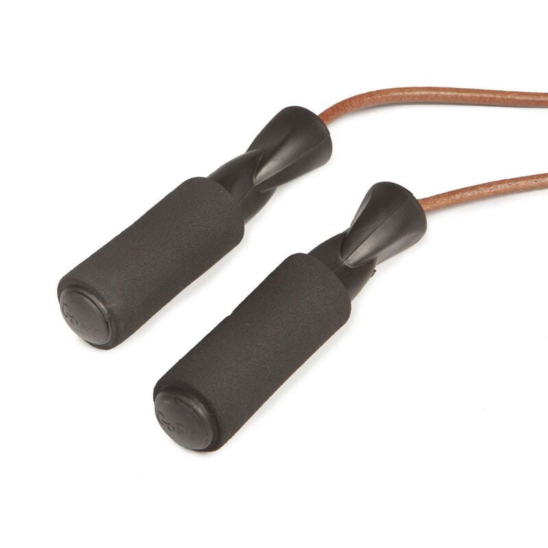 Go Fit 9' Leather Jump Rope with Foam Padded Handles image number 1