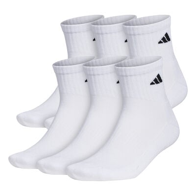 adidas Men's Athletic Cushioned 6-Pack Quarter Socks