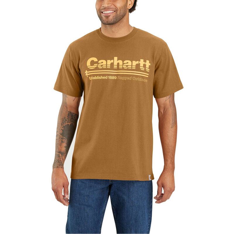 Carhartt Relaxed Fit Heavyweight Short-Sleeve Outdoors Graphic T-Shirt image number 0
