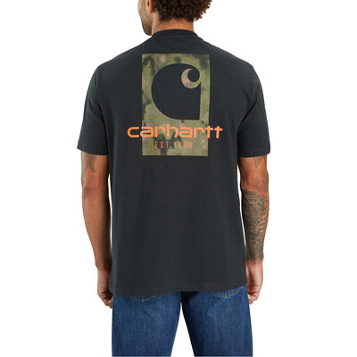 Carhartt Loose Fit Heavyweight Short-Sleeve Camo Logo Graphic T-Shirt