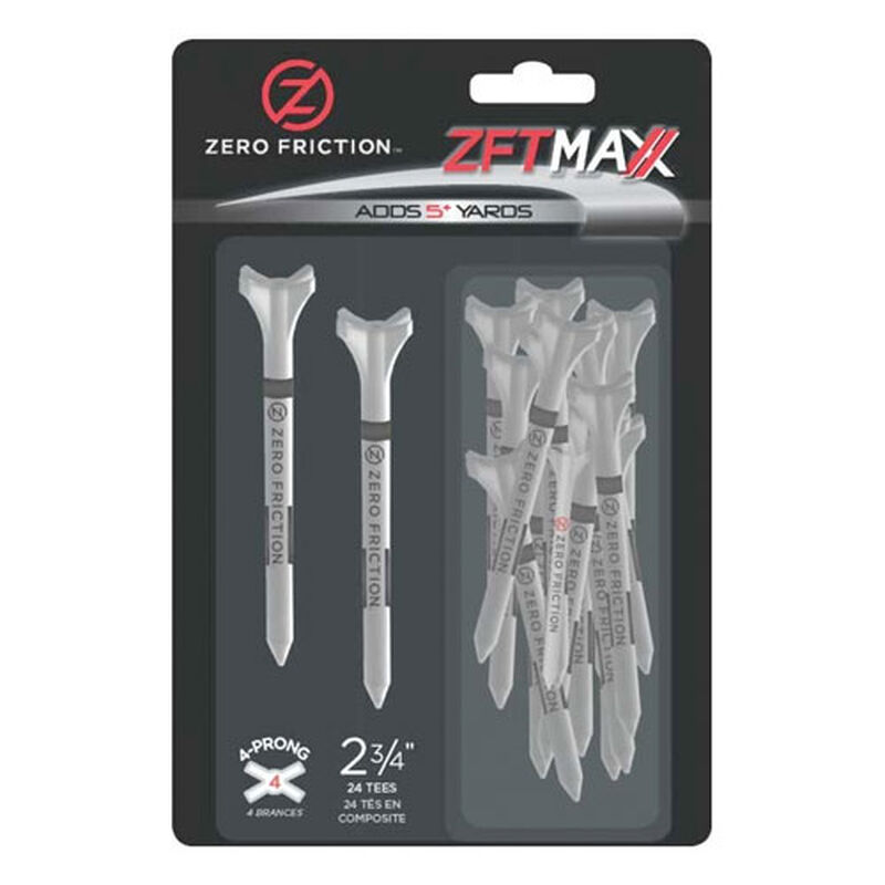 Zero Friction 2.75" Zft Maxx 4-prong Golf Tees - 24 Pack image number 0