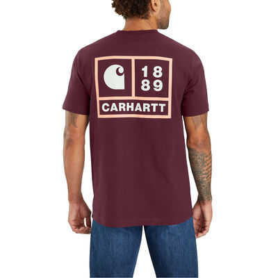 Carhartt Relaxed Fit Heavyweight Short-Sleeve Pocket 1889 Graphic T-Shirt