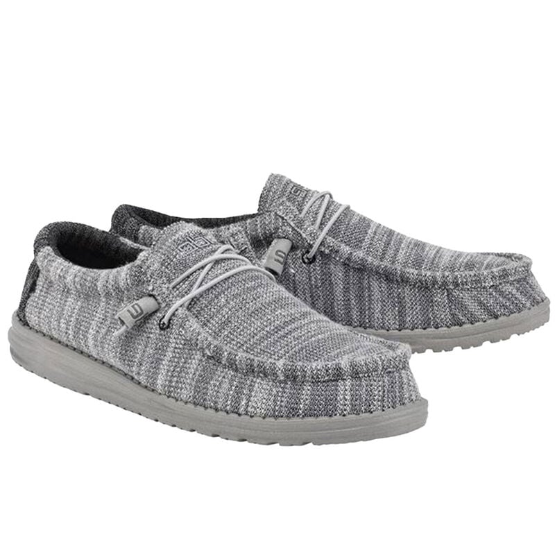 HeyDude Men's Wally Stretch Platinum Mix Shoes image number 0