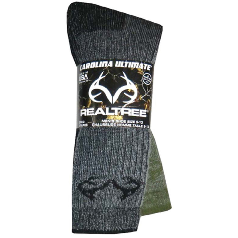 Realtree Men's Merino Wool Blend Boot Socks 2-Pairs image number 0