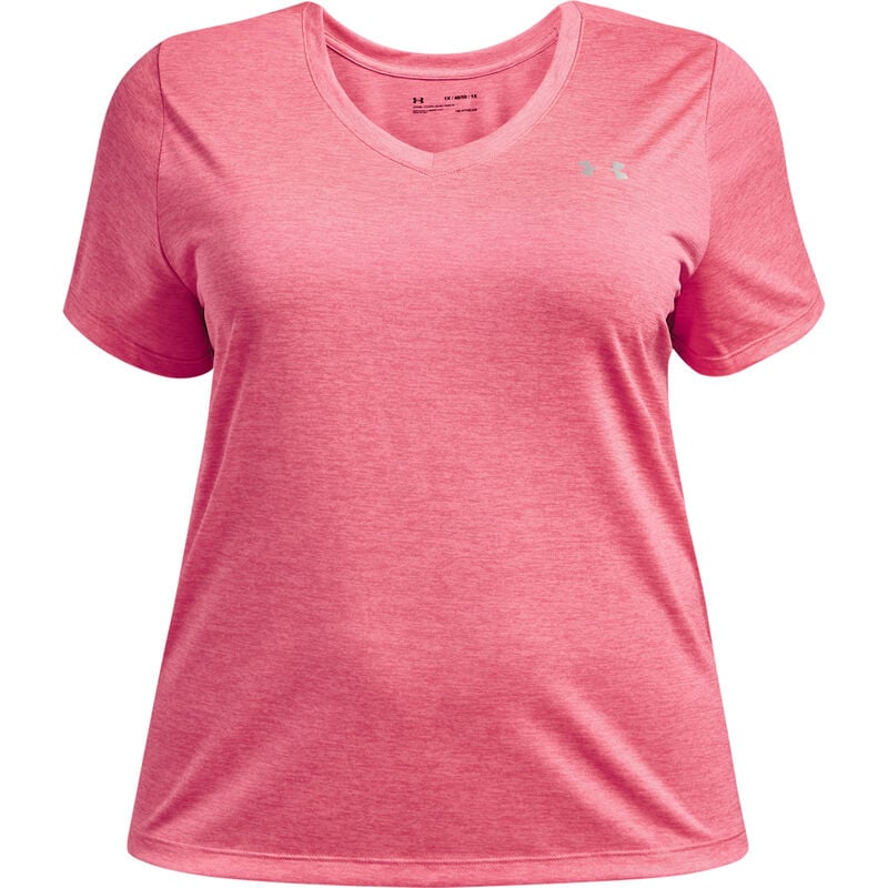Under Armour Women's Plus Size Tech Twist Short Sleeve V-Neck Tee image number 4