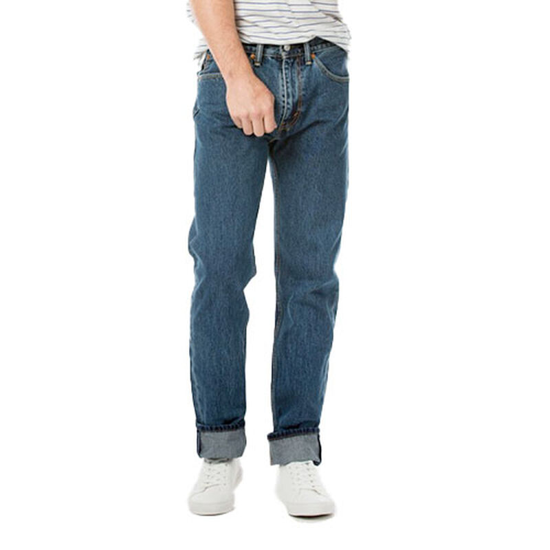 Levi's Men's 505 Dark Stonewash Regular Fit Jeans, , large image number 1