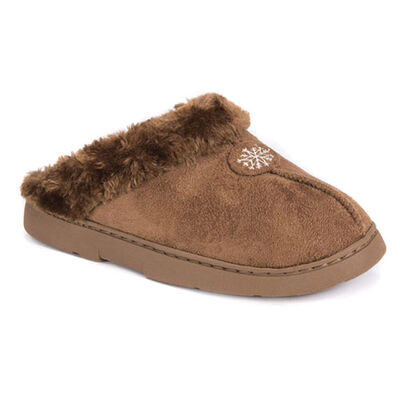 Muk Luks Women's Clog Slippers with Fur Lining