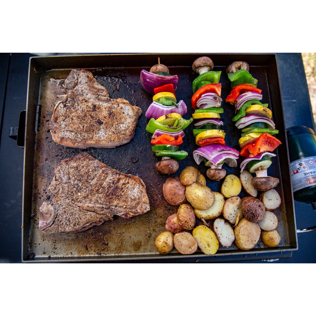 Single outlet burner griddle