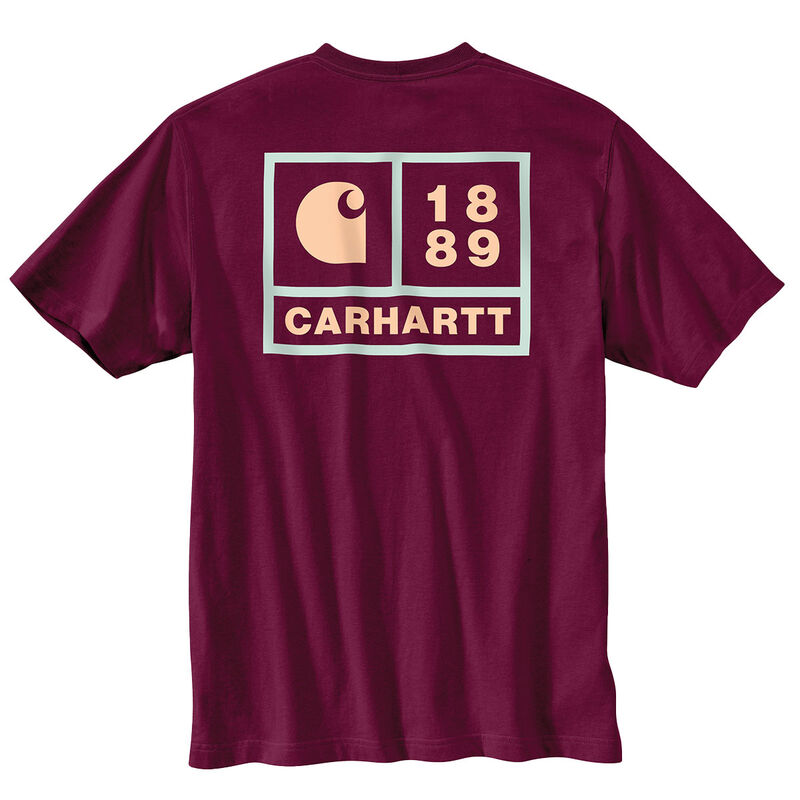 Carhartt Relaxed Fit Heavyweight Short-Sleeve Pocket 1889 Graphic T-Shirt image number 1