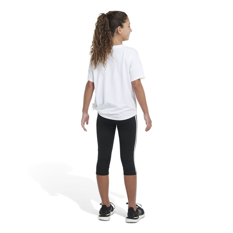 adidas Girls' Shorts Sleeve Loose Tie-Front Tee image number 6