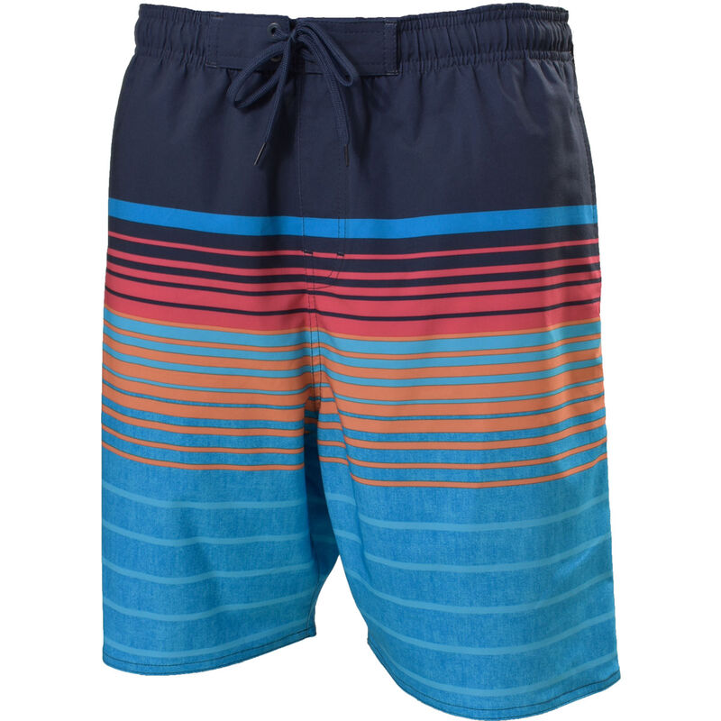 Split Men's Blue Striped Board Shorts image number 0