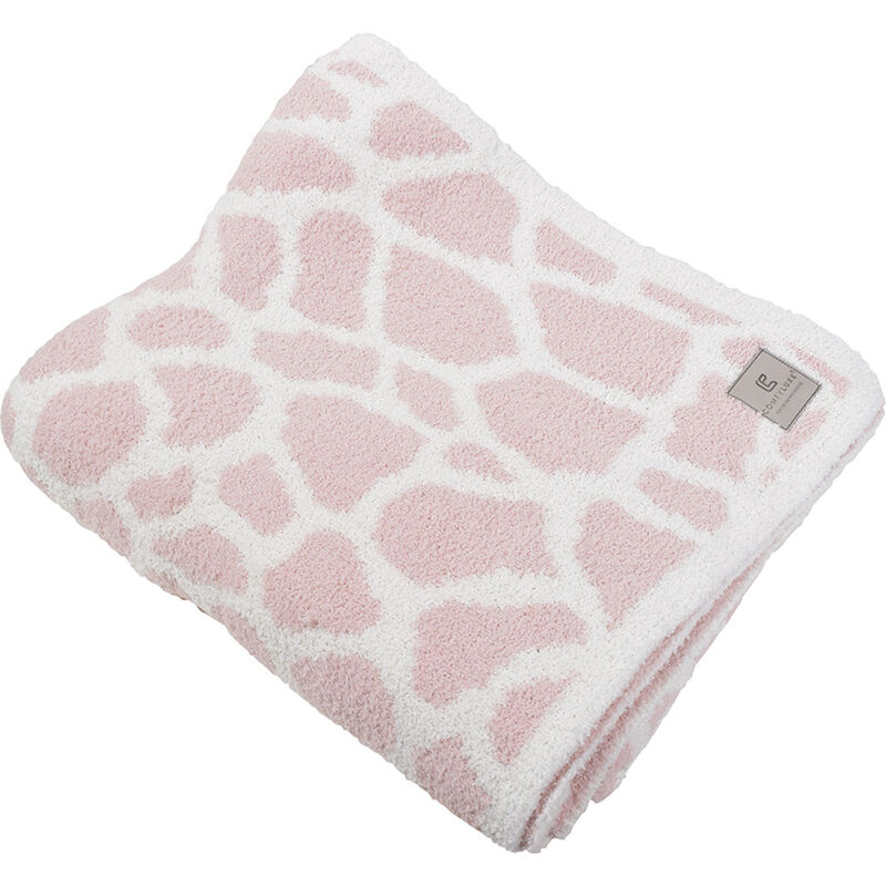 Cozy Lux Pink Giraffe Cozy Blanket image number 0