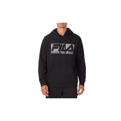 Fila Men's Big Logo Stripe Pullover Hoodie