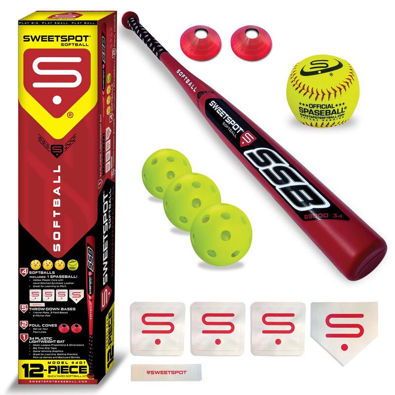 Sweetspot 12pc Family Softball Kit image number 0