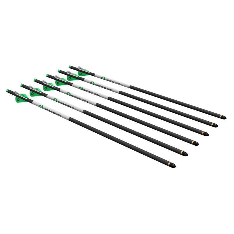 Centerpoint 20" Carbon Crossbow Arrows 6 Pack image number 1