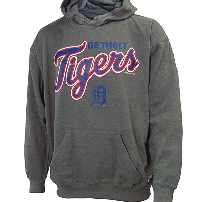 Stiches Men's Detroit Tigers Stitches Pull Over Hoodies image number 0