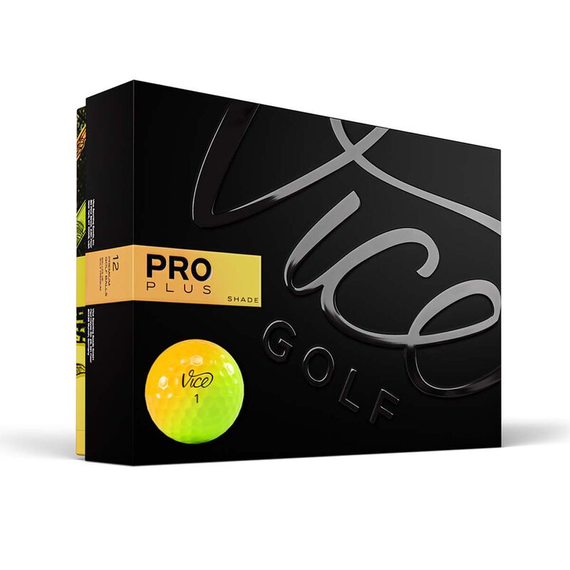 Vice Golf Pro Plus Vice Yellow/Orange 12 Pack Golf Balls image number 0