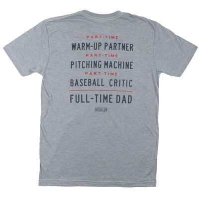 Baseballism Men's Full Time Dad Tee