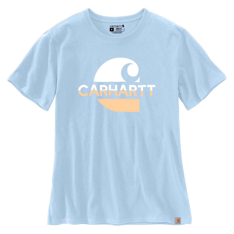Carhartt Loose Fit Heavyweight Short-Sleeve Faded C Graphic T-Shirt image number 1