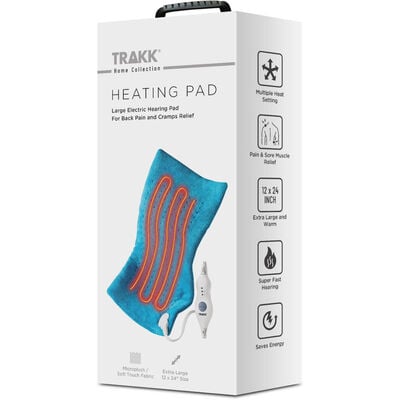 Trakk Electric Heating Pad- Large Pad for Back Pain   Cramps