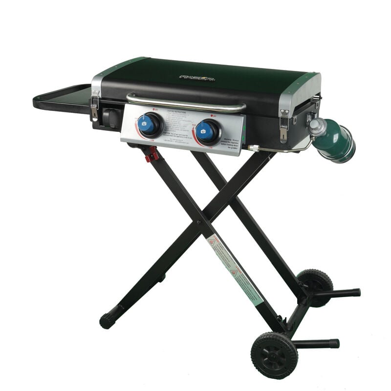Razor 2-Burner Portable LP Gas Griddle with Lid and Folding Cart image number 0