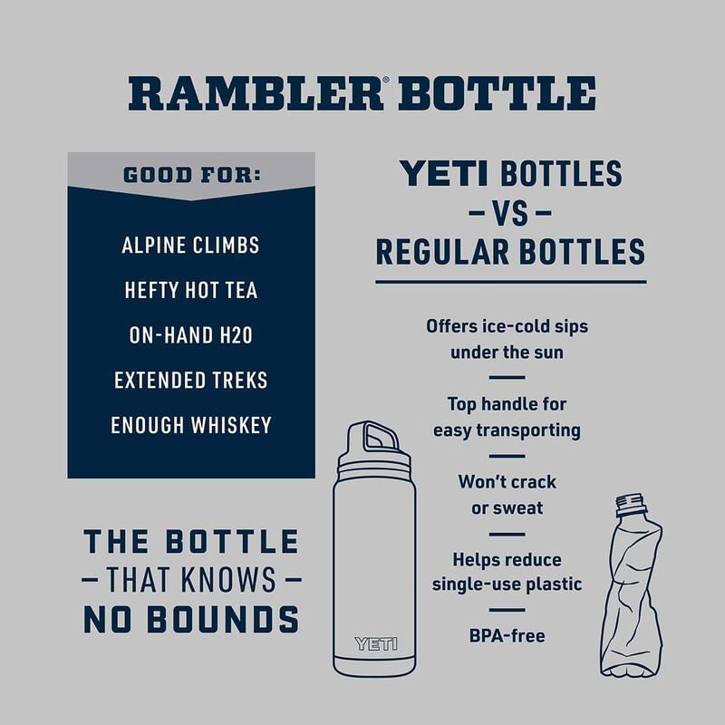 YETI Rambler 18oz Bottle With Chug Cap image number 2