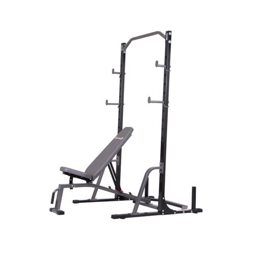 Body Champ 2 Piece Power Rack With Utility Bench