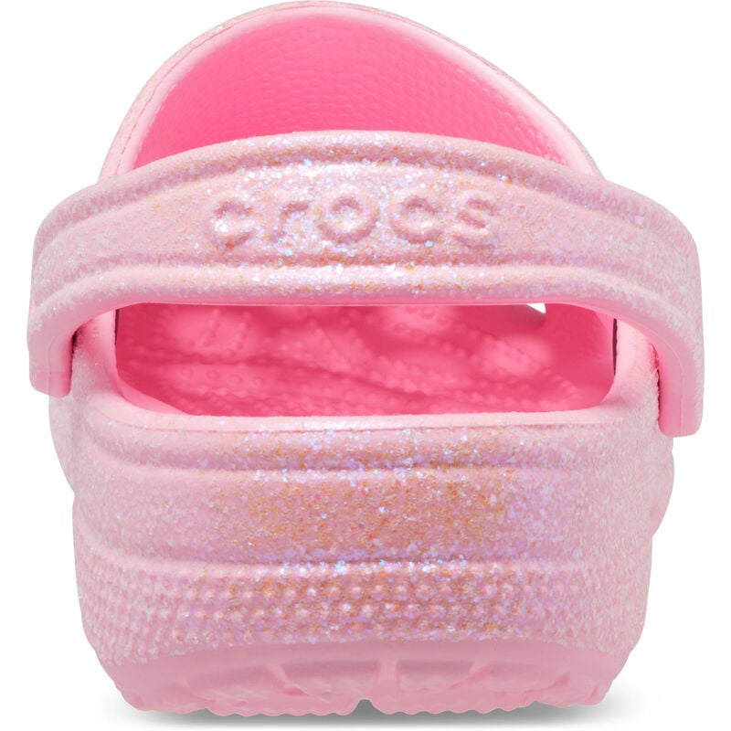Crocs Women's Classic Glitter Flamingo Clogs image number 3