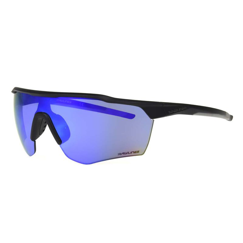 Rawlings Youth Youth Black Blue Mirror Shutout Sunglasses image number 1