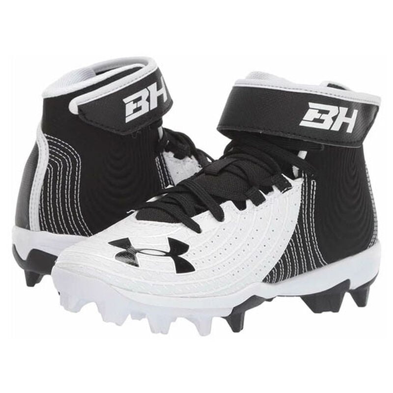 Under Armour Youth Harper 4 Mid Rubber Molded Baseball Cleats image number 1