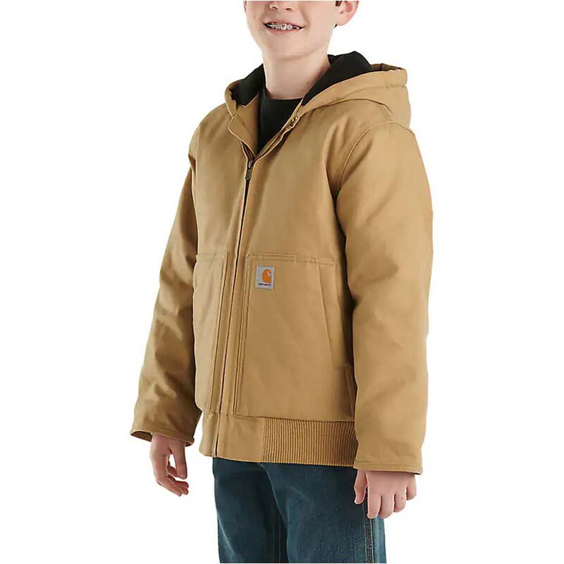 Carhartt Boys' Flannel Quilt Lined Active Jacket image number 3