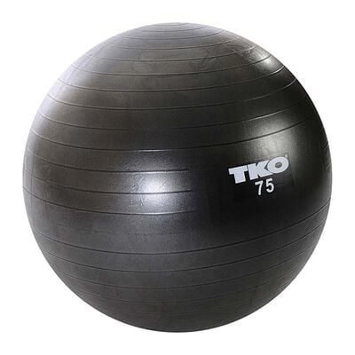 TKO 75 cm. Fitness Ball, Black, Chart & Pump