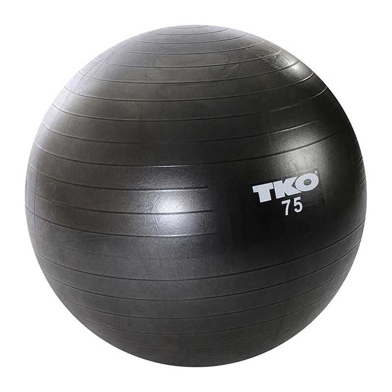 TKO 75 cm. Fitness Ball, Black, Chart & Pump image number 0