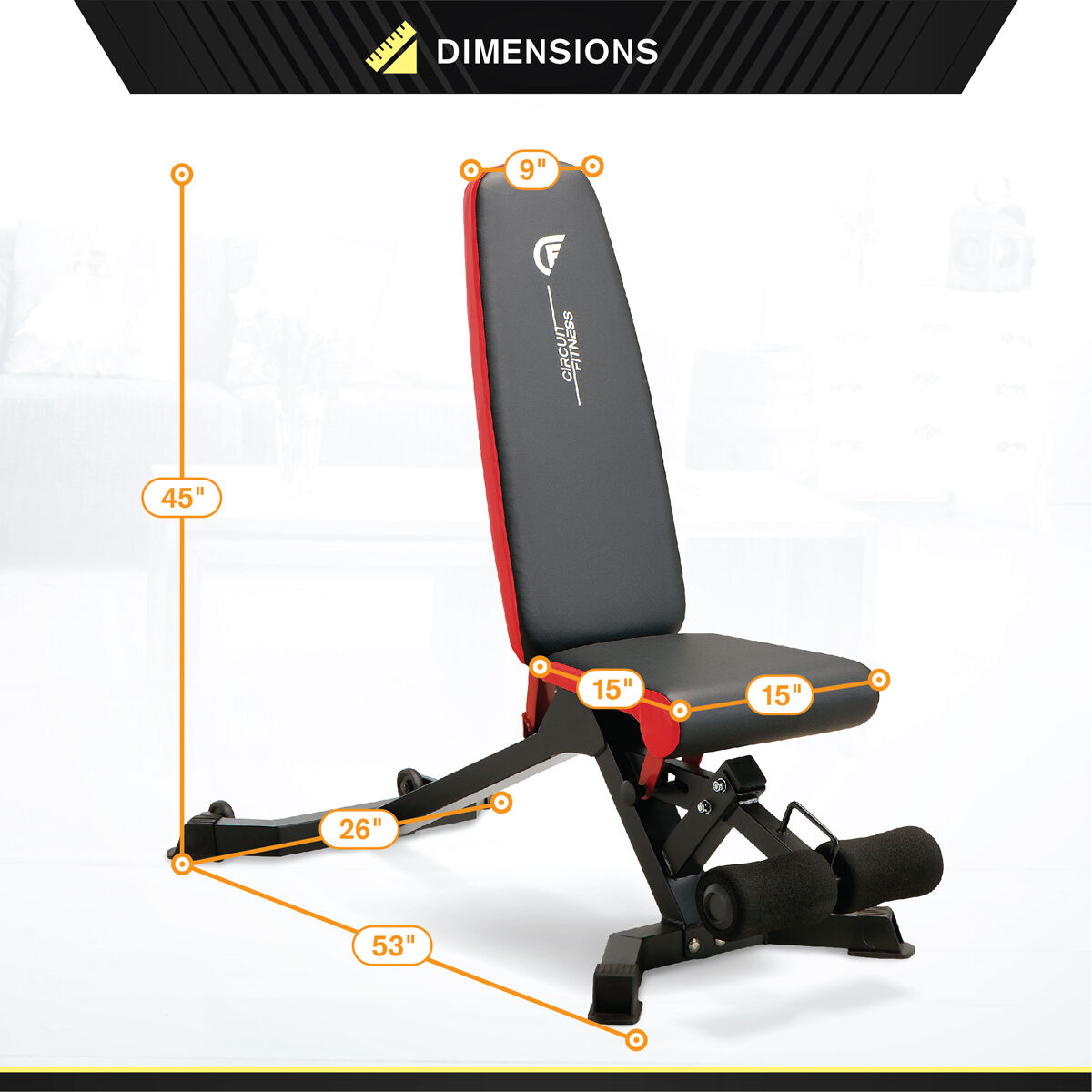Circuit Fitness 5 Position Utility Weight Bench