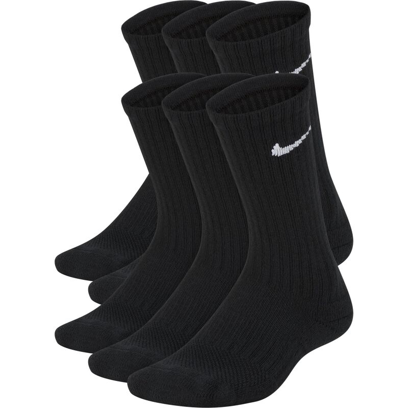 Nike Youth 6 Pack Everyday Cushion Crew Socks image number 0
