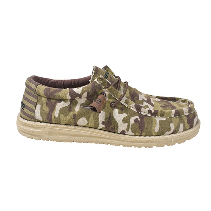 HeyDude Men's Wally Camo Flag Shoes image number 0