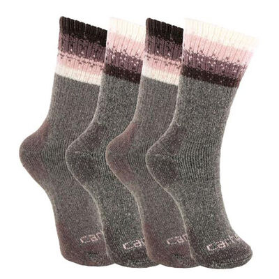 Carhartt Women's Wool Blend Socks 4-Pack