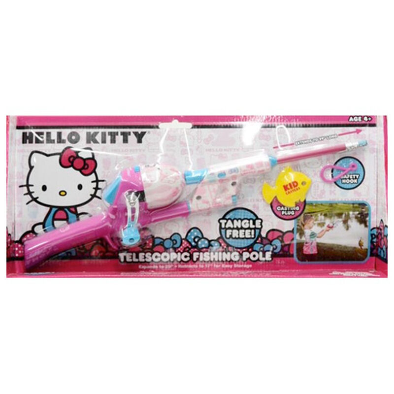 Kid Casters Hello Kitty Teloscopic Fishing Rod and Reel Combo image number 0