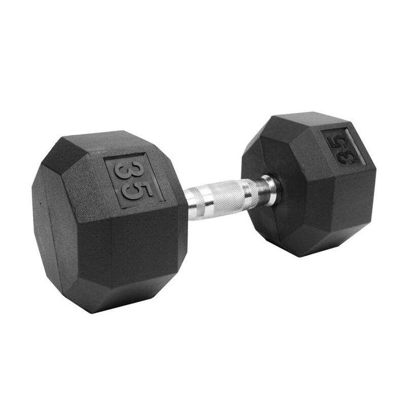 Xprt Fitness 35lb Rubber Hex DB image number 0