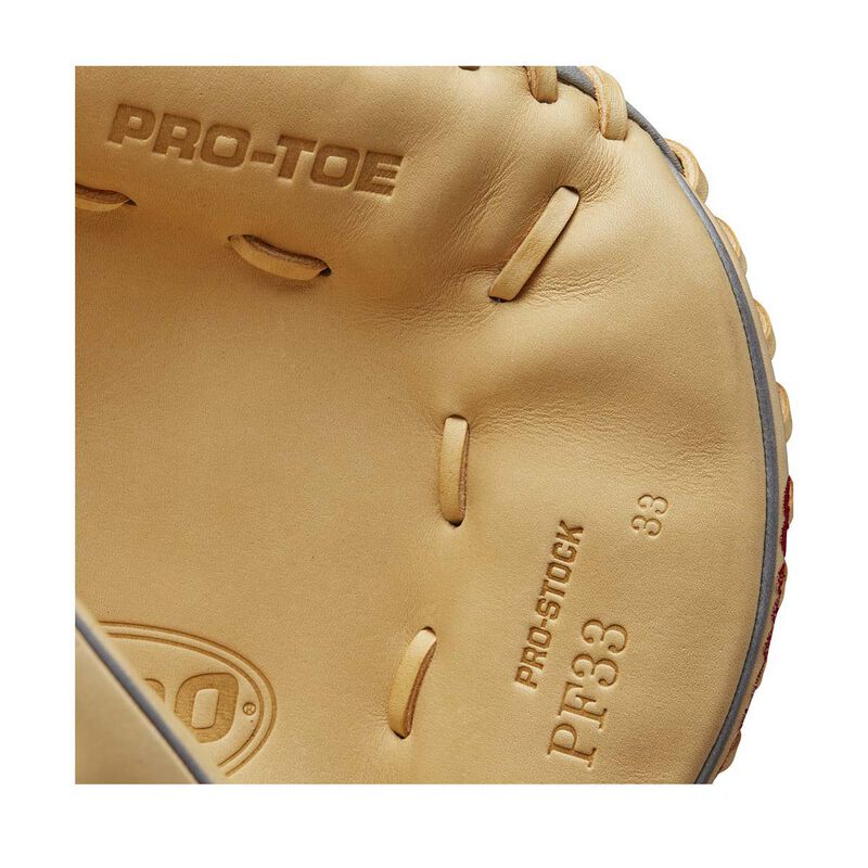Wilson Youth 33" A2000 Pedroia Fit PF33 Catchers Mitt image number 6