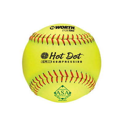 Worth 12" Hot Dot ASA .52/300 Slowpitch Softball