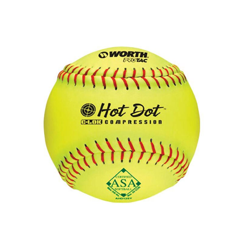 Worth 12" Hot Dot ASA Slow Pitch Softball image number 0