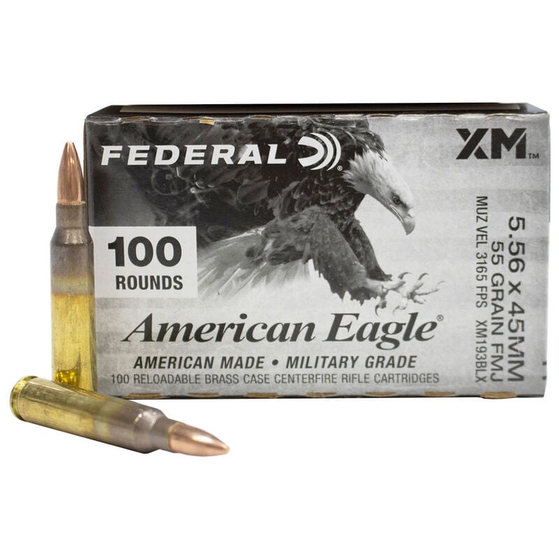 Federal 5.56mm 55 gr FMJ BT Ammunition image number 0