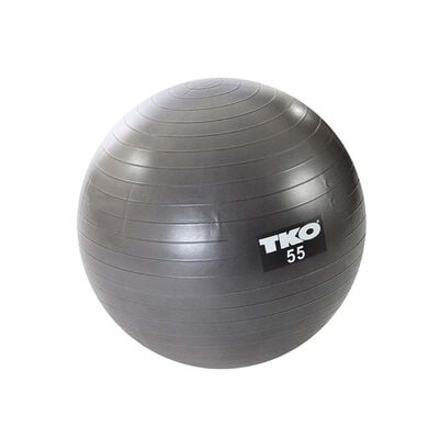 TKO 55 cm. Fitness Ball, Gray, Chart & Pump
