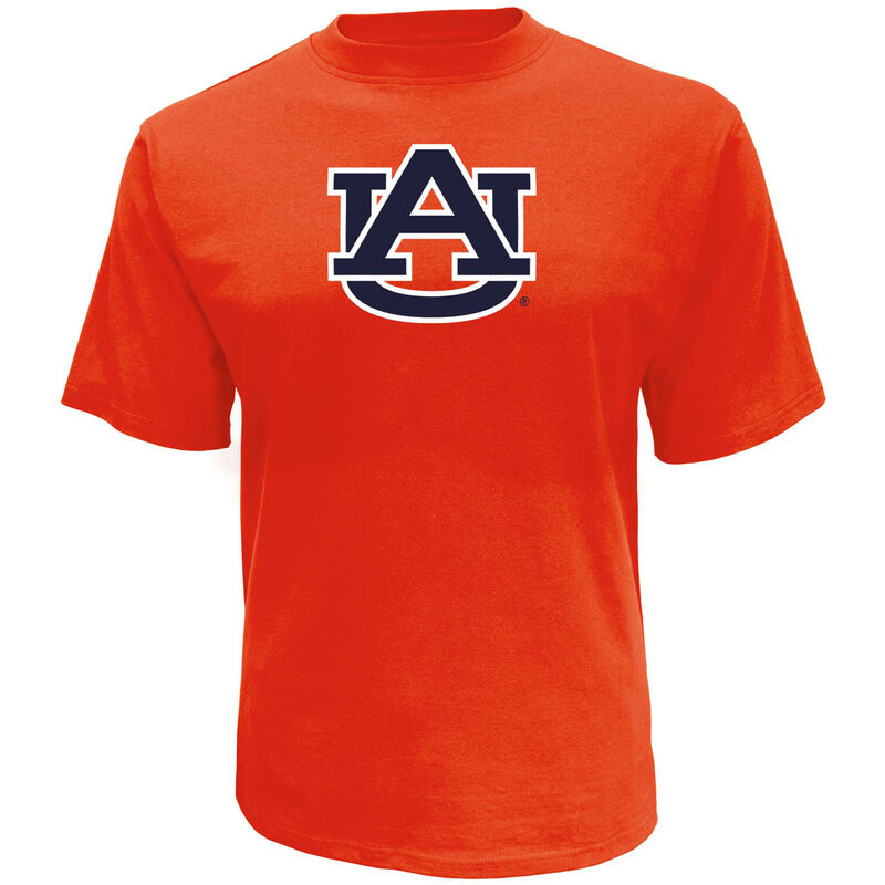 Knights Apparel Men's Auburn College Oversized Logo Short Sleeve T-Shirt image number 0