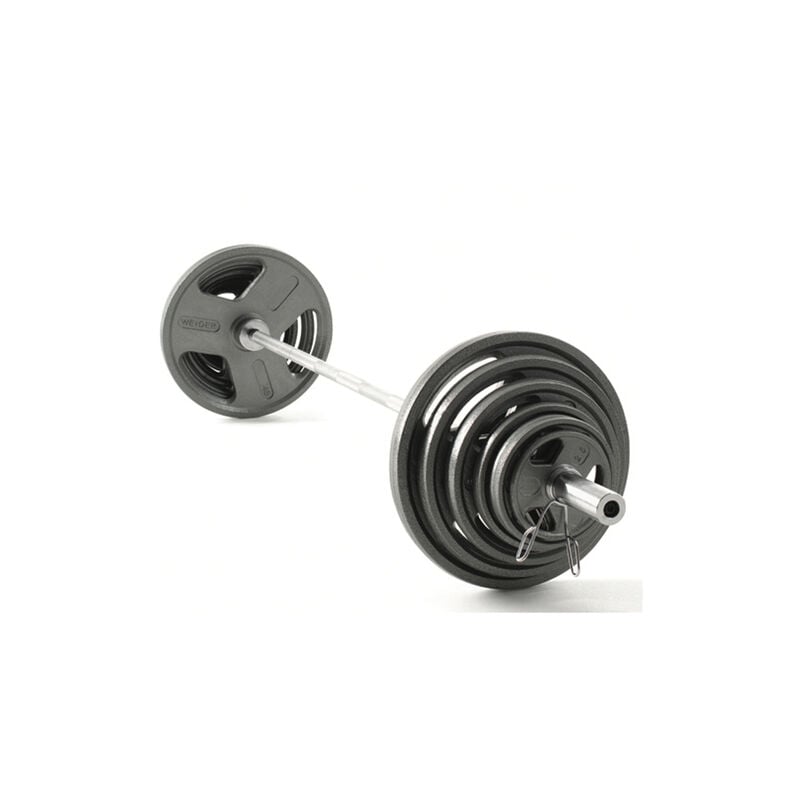 Weider 300 lb. Olympic Grip Weight Set image number 0