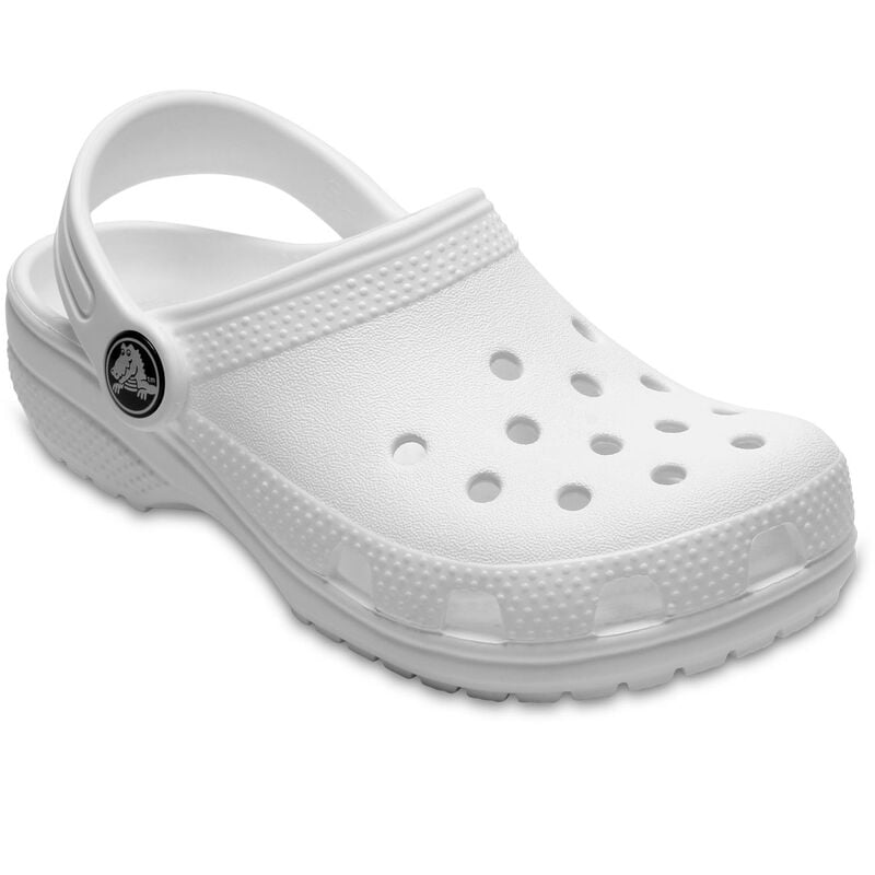Crocs Youth Classic White Clog image number 2